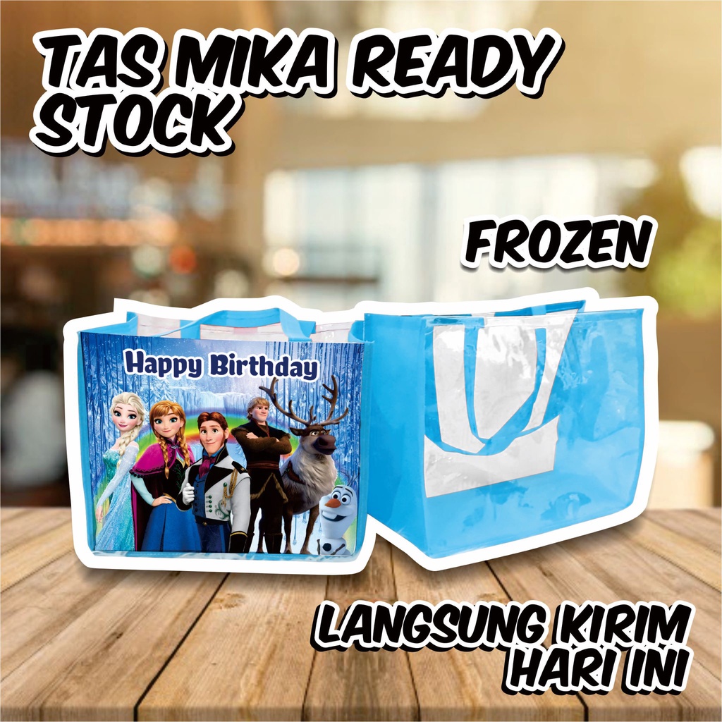 

TAS HAMPERS MIKA ULTAH ANAK UKURAN JUMBO - GOODIE BAG MIKA ULANG TAHUN UNTUK BINGKISAN SNACK Uk 30 x 15 X 25 - BAHAN TEBAL LANGSUNG KIRIM