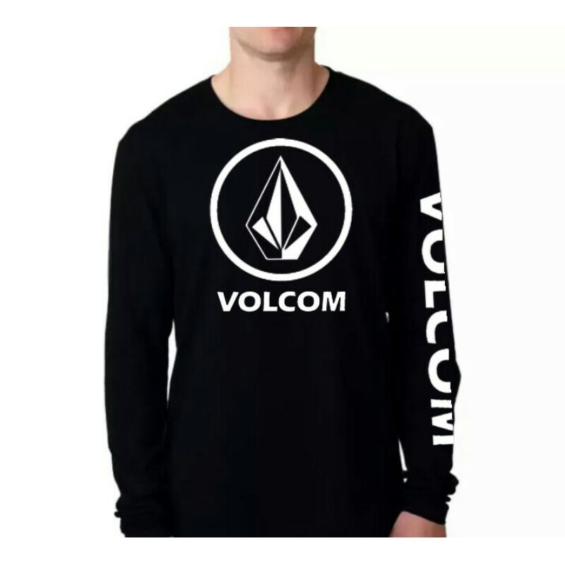 KAOS VOLCOM LENGAN PANJANG PRIA BAHAN ADEM MURAH