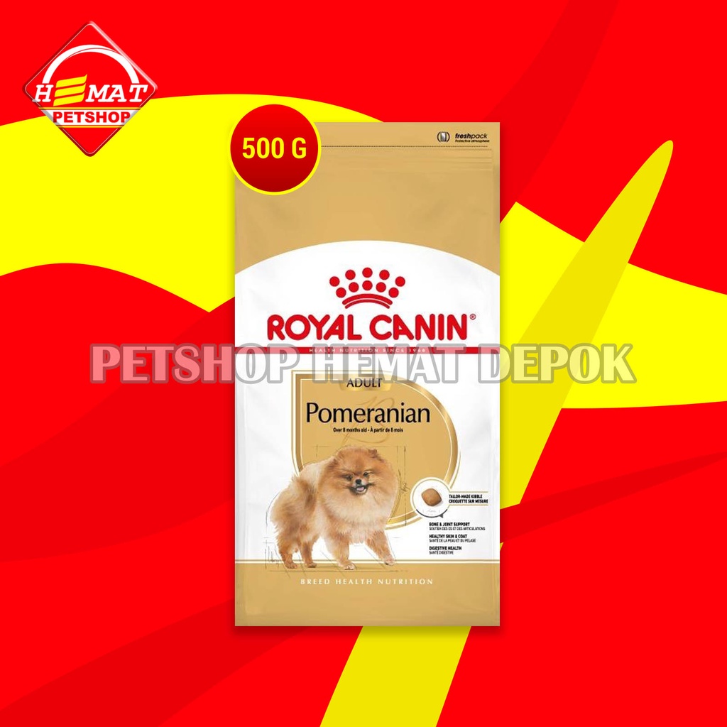 Royal Canin Pomeranian adult Makanan Anjing Pom Dewasa Dry Food 500GR