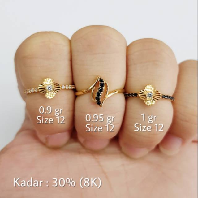 L7 - CINCIN EMAS SIZE 12 KADAR 30%