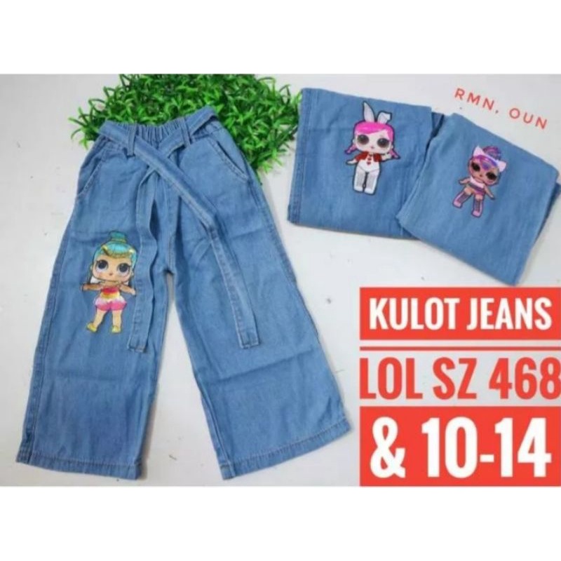 Celana Kulot Panjang LOL LED Anak Perempuan Usia 1-13 Tahun