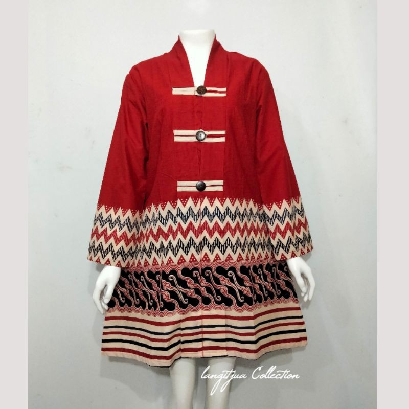 TUNIK SALUR INTEN KENCANA | DRESS BATIK BUSUI SALUR INTEN