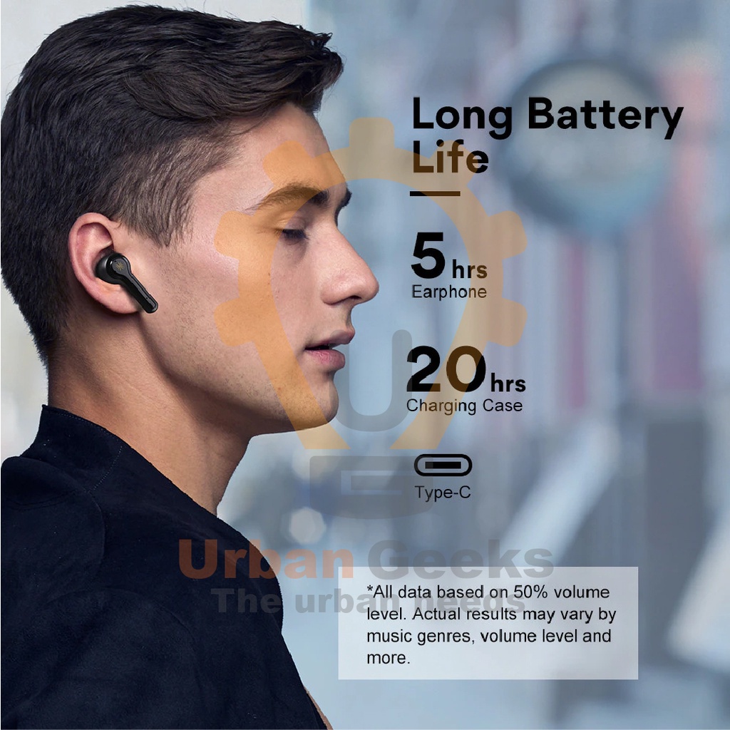 Earphone TWS Wireless Earbud Oneodio F1 Bluetooth 5.0 HiFi Music Game Sport Oneodio F1