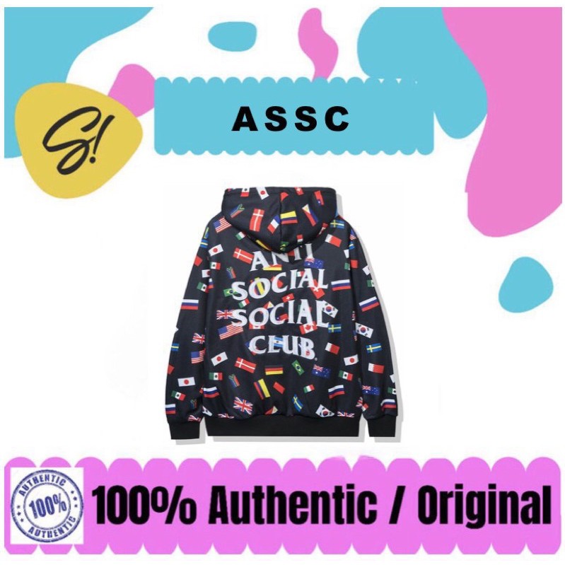 Assc Orlando All Over Flag Hoodie Jaket Assc Authentic Limited Edition