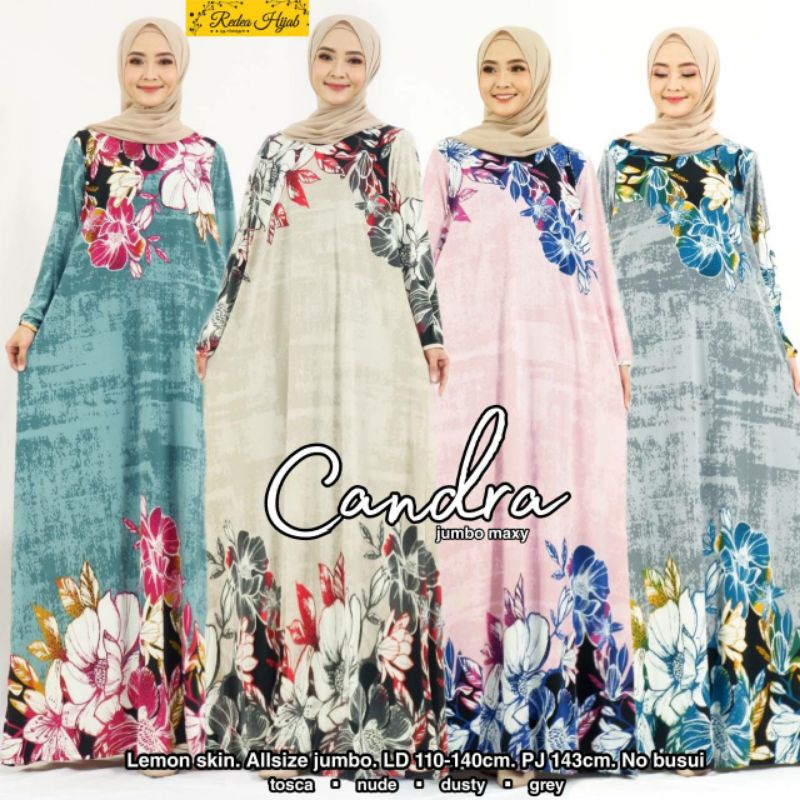 Gamis jumbo ld 120-150 bahan melar tebal adem murah