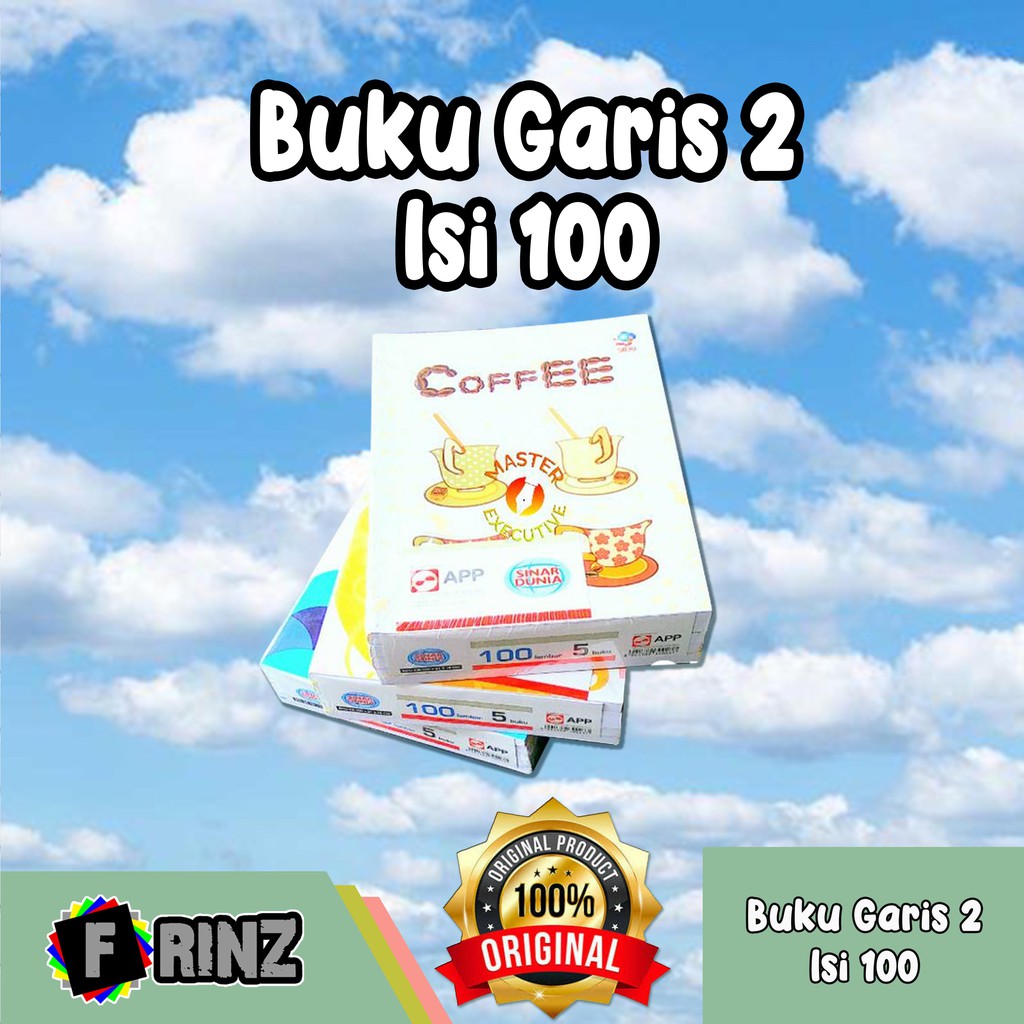 

ATK ~ ( ECER ) Buku Tulis Garis 2 Kuarto isi 100 / Buku Sekolah / Buku Menulis