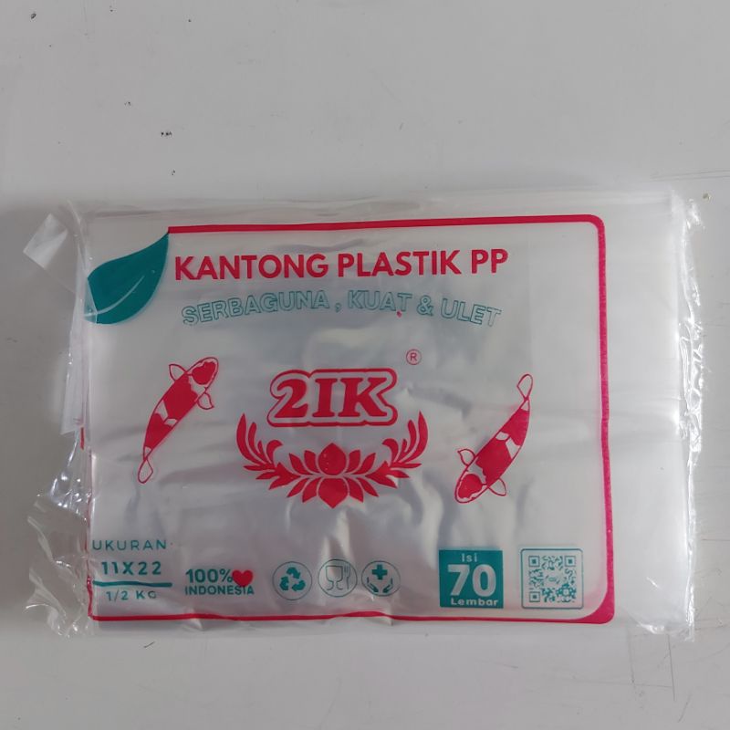 Plastik PP Bening Koi (11 x 22) 1/2 kg