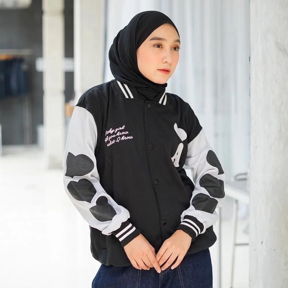 Public - A Love Baseball - Jaket Baseball Varsity Unisex Terbaru