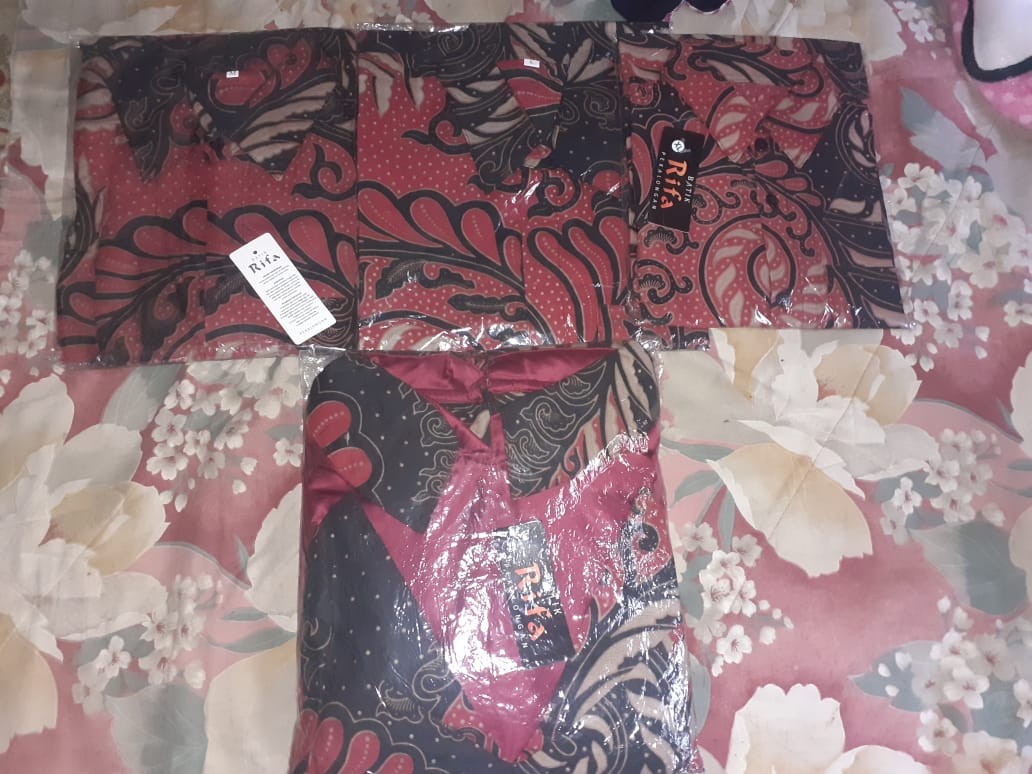 Bisa Pisah Batik Couple Keluarga Sania Ruffle Ori Ndoro Jowii Dnt Termurah Motif Puser