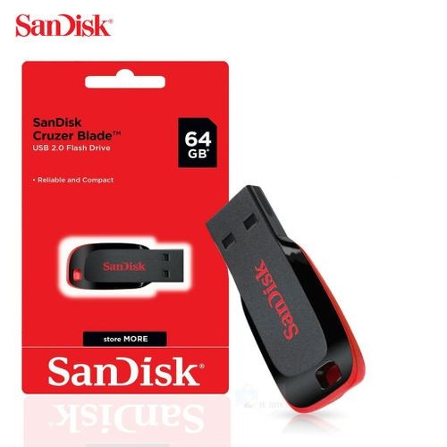 Flashdisk Sandisk 64gb USB 2.0 Cruzer Blade