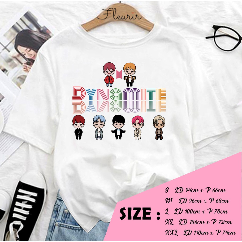 FLEURIR - KAOS   DYNAMITE CHIBBY WANITA DEWASA LENGAN PENDEK TEE UNISEX PRIA