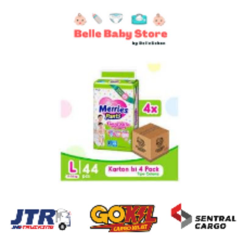 Grosir Merries Pants Good SKin L44 (1 Karton L 44 = 4 Pack) | Belle Baby Store