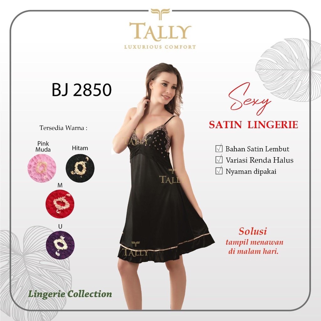 TALLY BAJU TIDUR / LINGERIE 2850 I FREE SIZE | BAHAN SATIN PREMIUM