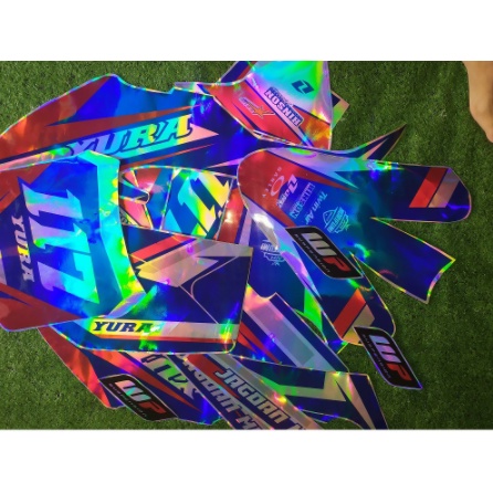 Decal Dtracker/Klx BF Full Chrom Hologram, Desain Bisa Request Desain