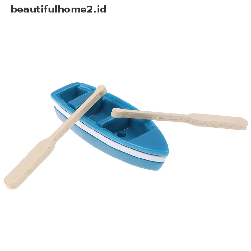 (Beautifulhome2.Id) Miniatur Kursi Pantai / Perahu / Payung Skala 1: 12 Untuk Dekorasi Rumah Boneka