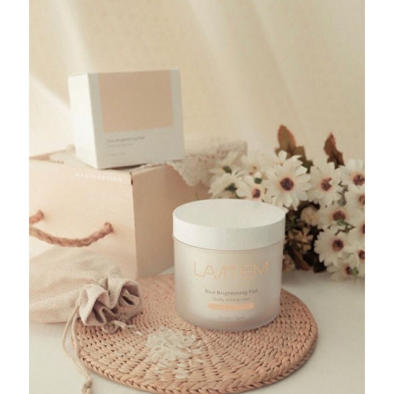 Lavitem Rice Brigtening Pad | Toner | isi 70 pads