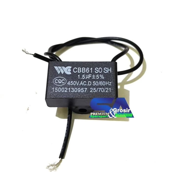 Jual Kapasitor Kipas Uf 1 5 Mikro Capasitor 1 5 Spare Part Kipas Angin Berkualitas Shopee Indonesia