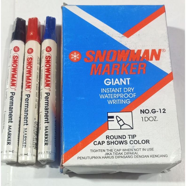 

SPIDOL SNOWMAN PERMANENT MARKER KODE G-12