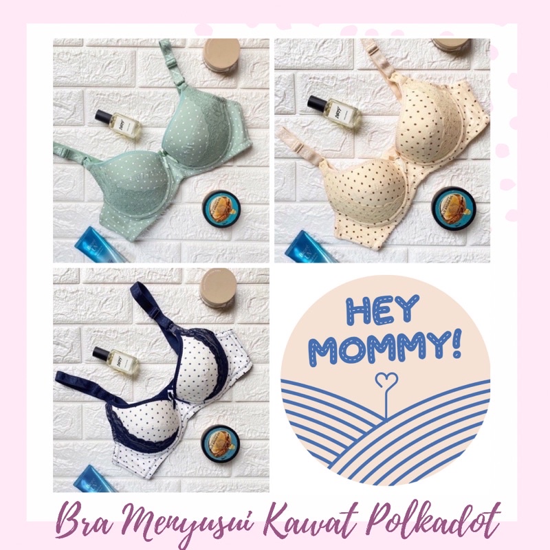 HEYMOMMY.ID - Bra Menyusui KAWAT Polkadot |✅@OLEVELOVE APPROVED ✅ Bh Menyusui (KAWAT) /Bh Bra busui kawat