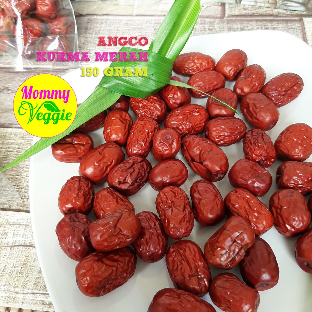 

Red Dates ANGCO | HONG ZAO | Kurma Tiongkok | Kurma Merah | Angco Manis | 150 Gram