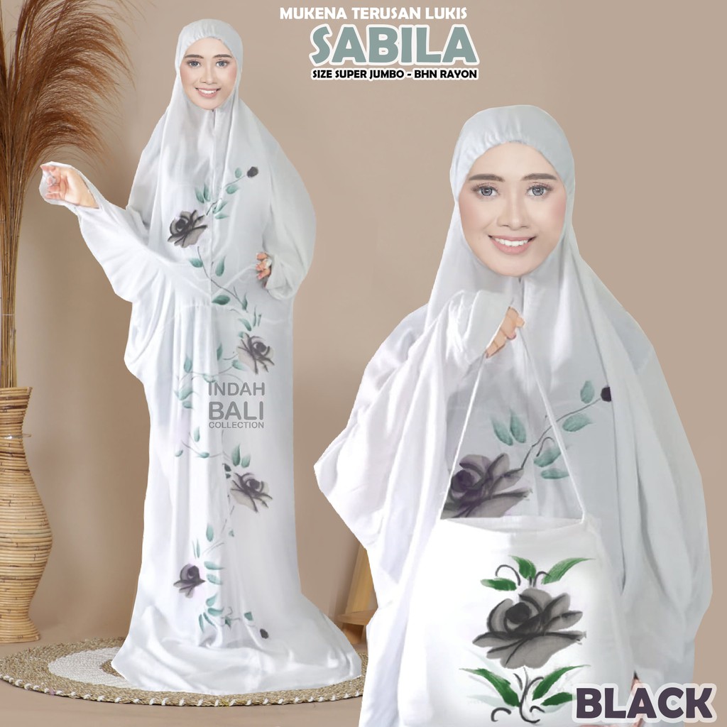 mukena Abaya Rose Lukis