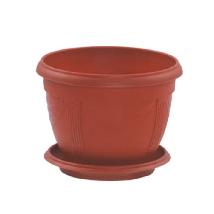 Pot tanaman bunga 40cm dengan tatakan Floria 7540 Maspion