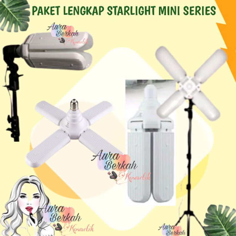 lampu led model kipas bisa dilepas / PAKET LENGKAP startlight mini / mini starlight , READY STOCK BA