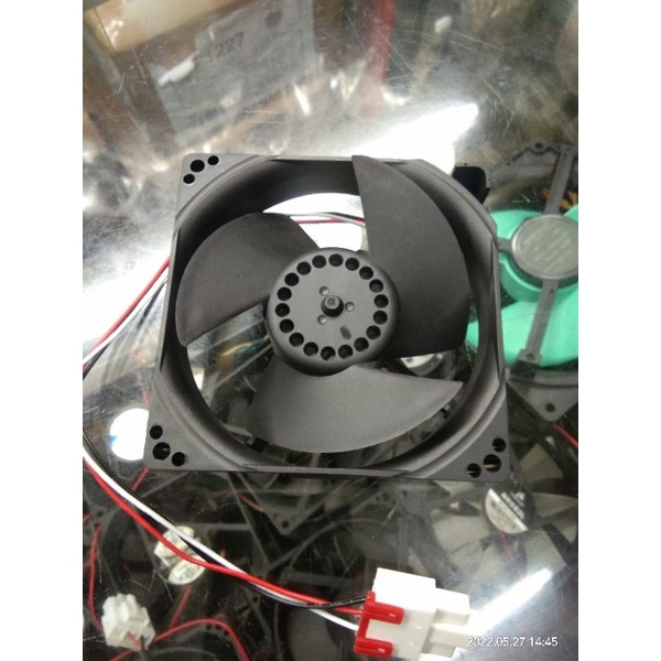 FAN DC 12V 9cm x 9cm merek NIDEC MADE IN VIETNAM kipas untuk kulkas