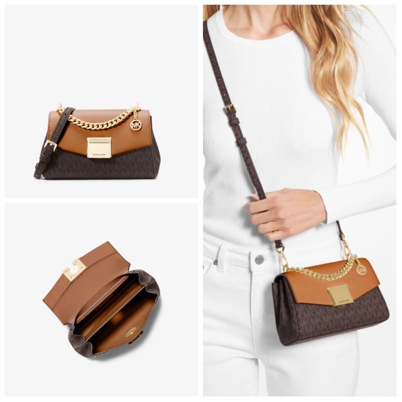 MK Lita Bag Medium Signature Brown