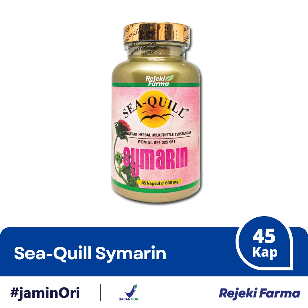 [ BPOM ] Sea-Quill Symarin Max Isi 45 Kapsul - SeaQuill 600 mg