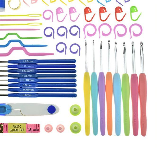 ▲ Alat Rajut Set / Hakpen Set / Perlengkapan Rajut Set / Jarum Rajut Set - BOX ☀