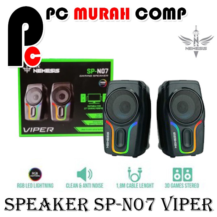 Speaker NYK VIPER SP N07 Gaming RGB | Speaker Komputer Gaming