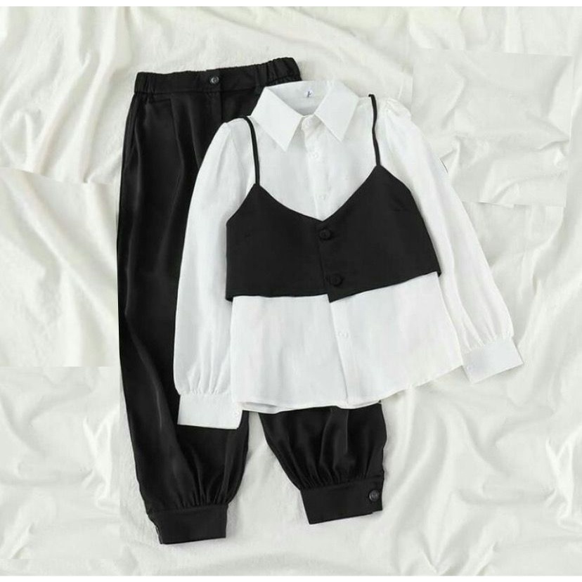 Setelan baju muslim 2 in 1 termurah /  REBECA SET /Baju set remaja terlaris / Fashion wanita kekinian / COD