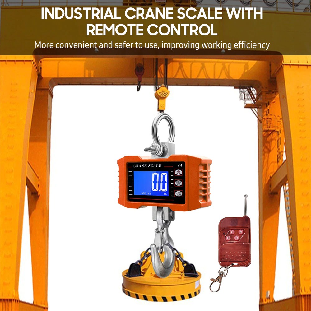 Timbangan 1Ton Digital Gantung Crane Scale 1000kg 1 Ton