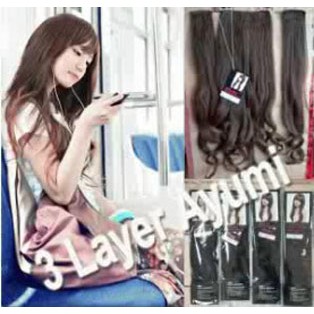 hairclip 3 layer ayumi original korea (VHJKT)