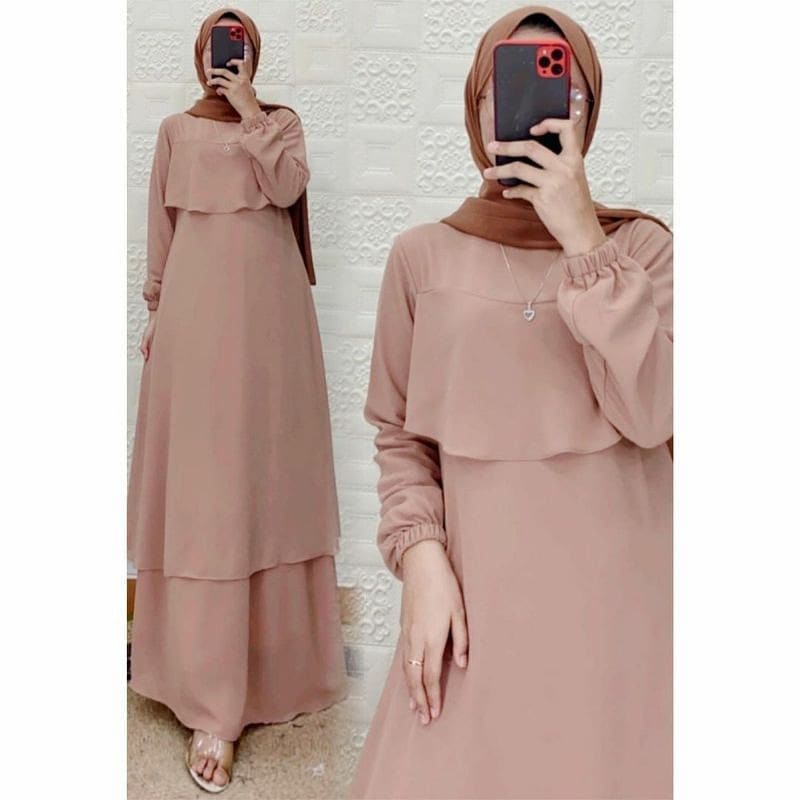 Hps Store - Vin Dress Gamis Brokat Berlyn Maxy 2 | Dress | Pakaian Muslim | Gamis | Muslimah Outfit 