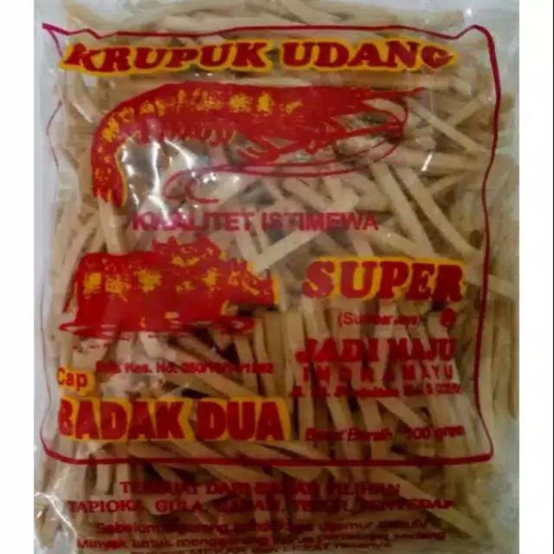 

SaNgAT LaRiSsS Krupuk Udang Cap "Badak Dua" Berat - 500 Gram Khas Indramayu Cirebon