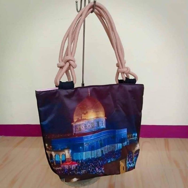 Totebag ka'bah / Tote bag masjid / Makkah / Madinah / tas Tote sovenir haji umroh by zellshop