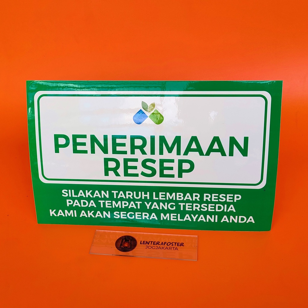 

Stiker Penerimaan Resep Obat, Stiker Kesehatan, Stiker Farmasi, Stiker Bahan Vinly dilaminasi Glossy