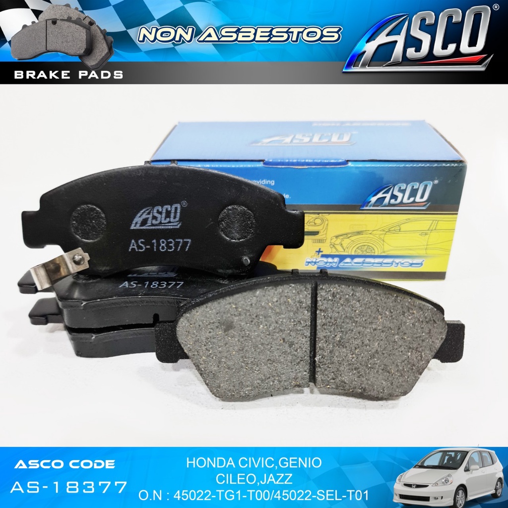 ASCO Kampas Rem Depan Honda Jazz GD3-Honda Civic-Honda Genio-Cileo