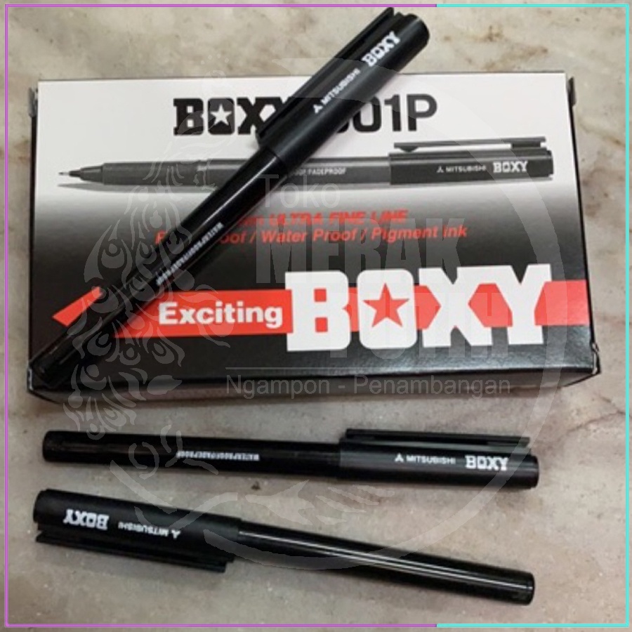 

Pulpe/ Balpoint/ Bolpoin Boxy Mitsubishi 0.3mm Hitam - Original