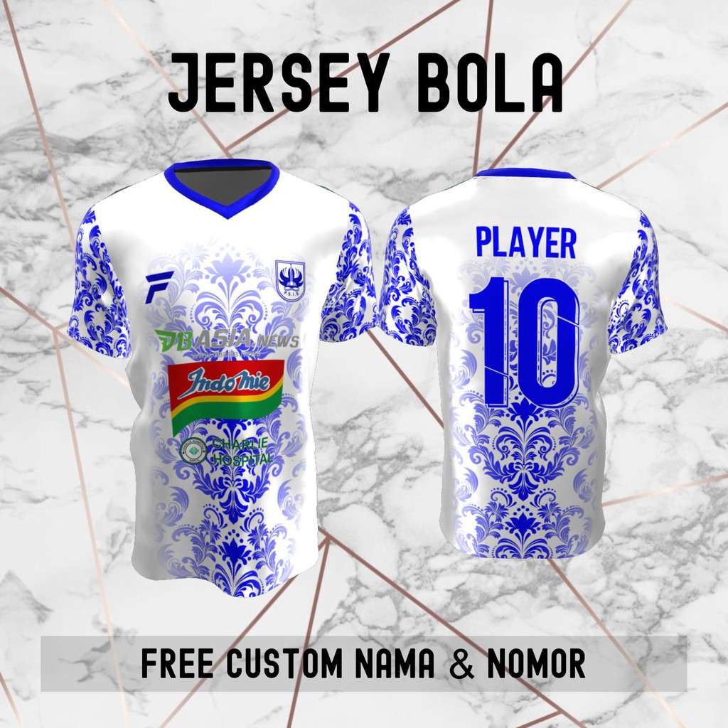 Jersey Batik PSIS Semarang Klub Bola Baju Kaos Custom Nama dan Nomor Punggung - 752