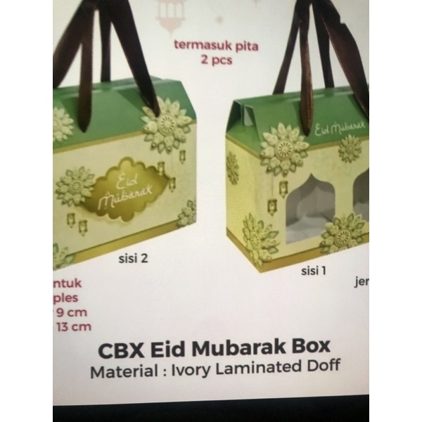 

box hamper lebaran cbx ribbon eid lebaran