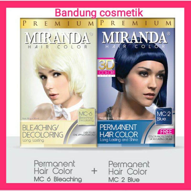 Miranda Paket Rambut MC2 Blue &amp; MC6 Bleaching.