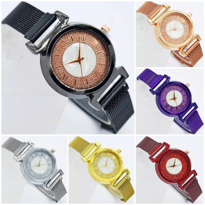 Jam Tangan Wanita Magnet Murah Diyoor Diamond Romawi 7 warna