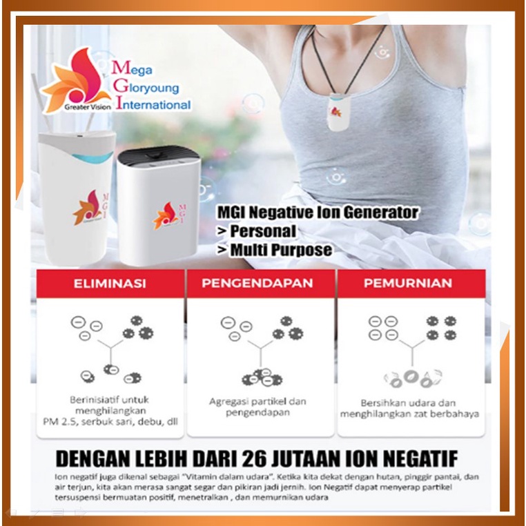 Mgi Personal Negative Ion Generator/Kalung Ion Generator