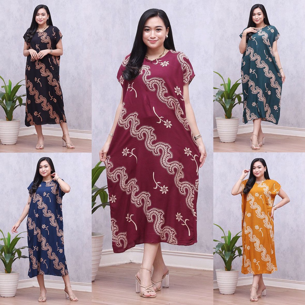 Grosir Baju Pakaian Daster Dress Homedress Batik Jumbo Wanita kekinian Murah Ibu Ibuk Ibu2 Menyusui 