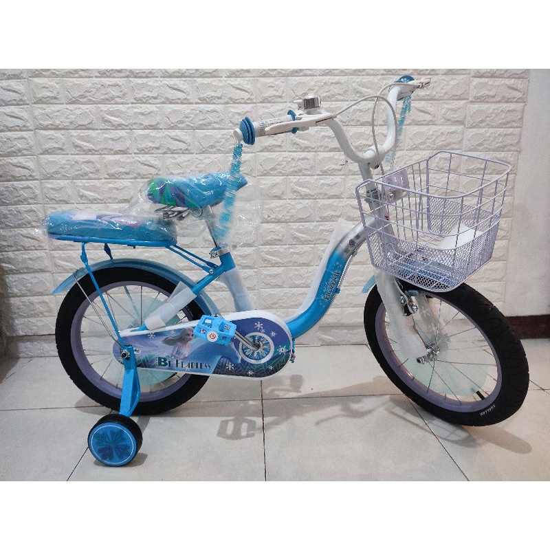 SEPEDA ANAK PEREMPUAN MINI 12 / 16 / 18 / 20 INCH ELEMENT FROZEN 5.0 ELSA ORIGINAL ASLI BAN POMPA MU