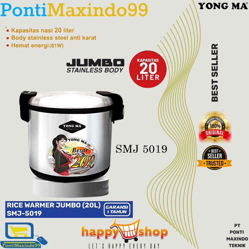 MAGIC COM YONG MA JUMBO SMJ-5019 20 LITER