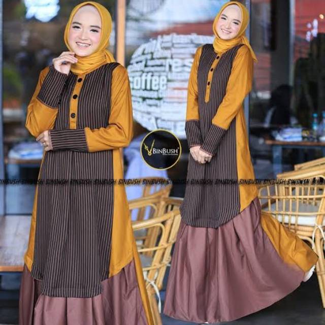 Gamis Casual Syari Original Branded NATASYA by BINBUSH